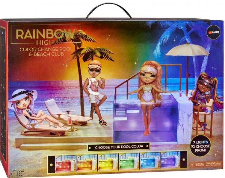 Rainbow High Colour Change Pool & Beach Club Ages:6+