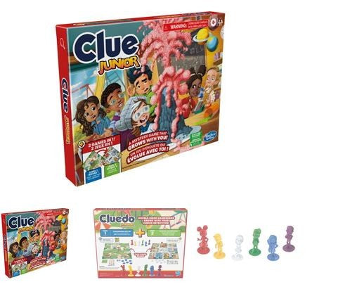 Cluedo Junior 2 Games In One Board Game Ages:4+