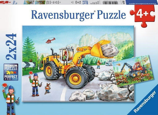 Ravensburger Diggers At Work 2 X 24 Pc Puzzle
