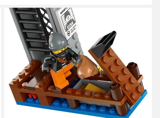 Lego 60417 City Police Speedboat & Crook's Hideout