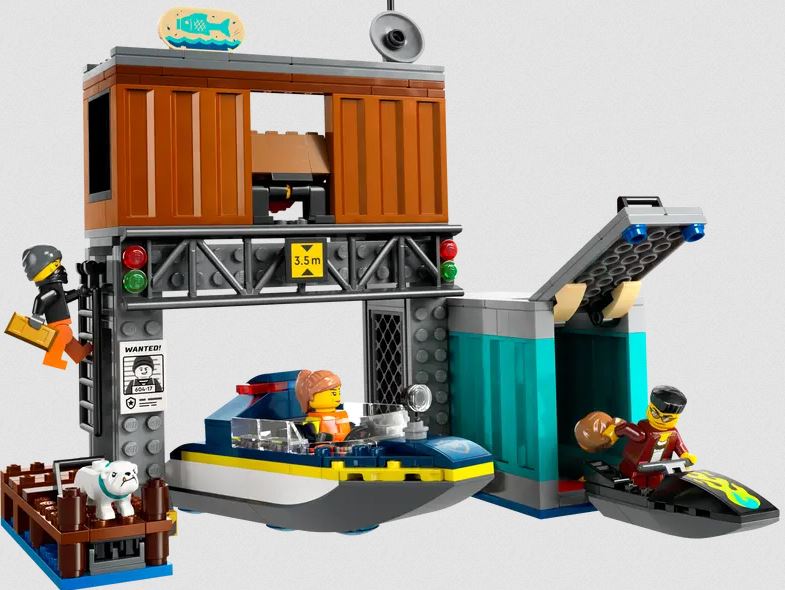 Lego 60417 City Police Speedboat & Crook's Hideout