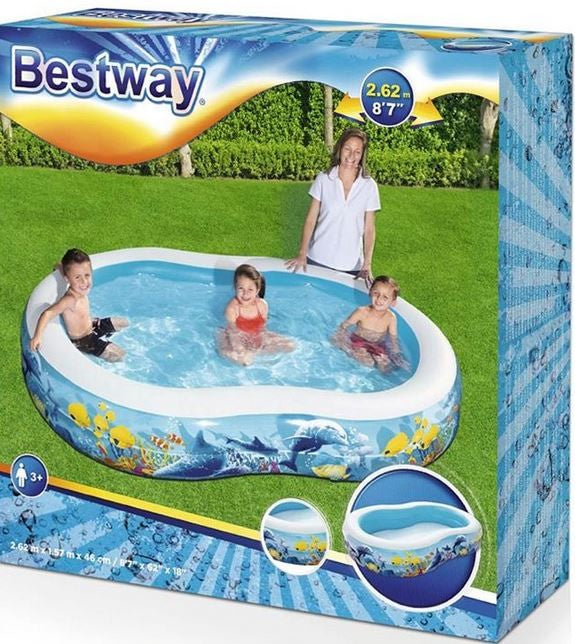 Bestway Play Pool 2.62m X 1.57m Ages:3+