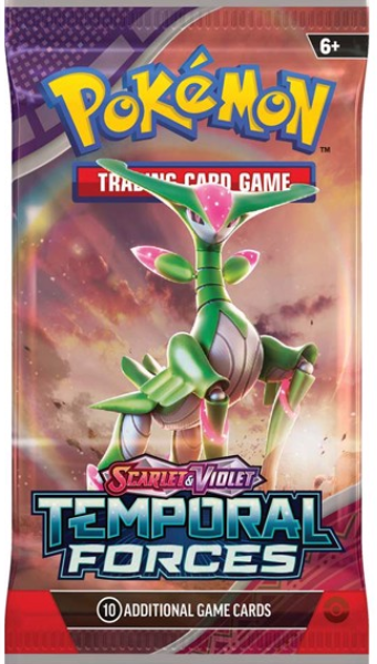 Pokemont Tcg Scarlet & Viloet Temporal Forces Booster Card Pack