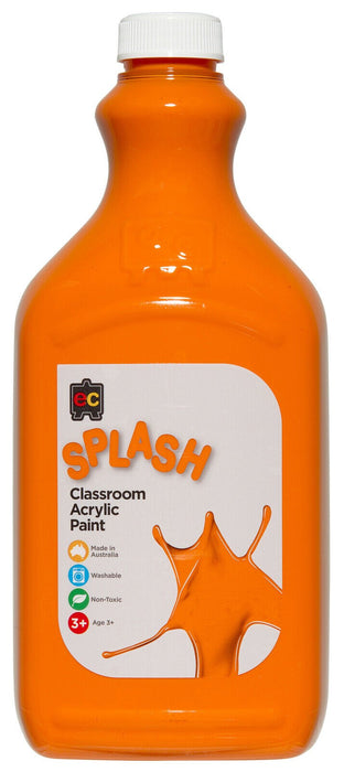 Splash Classroom Orange 2l Acrylic Paint