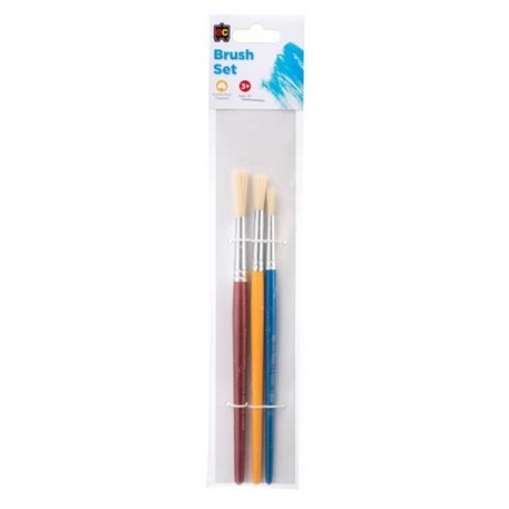 Creative Play Bristle Stubby Paint Brush Set Of 3