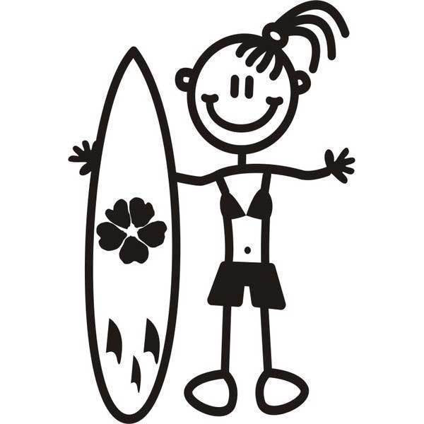 My Family Older Girl 1 With Surfboard