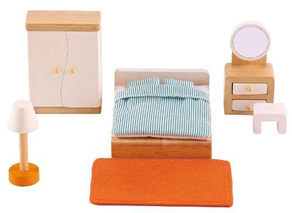 Hape Wooden Master Doll House Bedroom Set