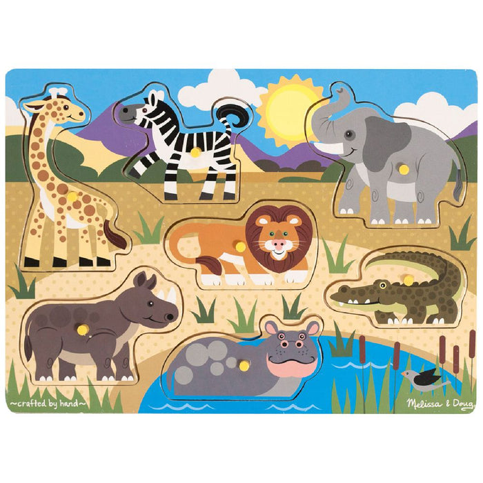 Melissa & Doug Safari Peg Puzzle