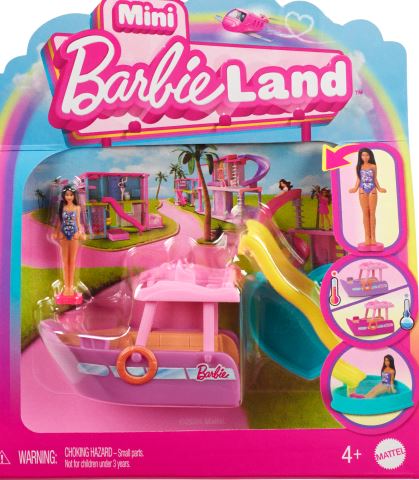 Barbie Miniland Veicle Boat With Doll