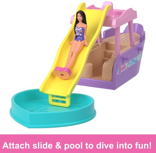 Barbie Miniland Veicle Boat With Doll