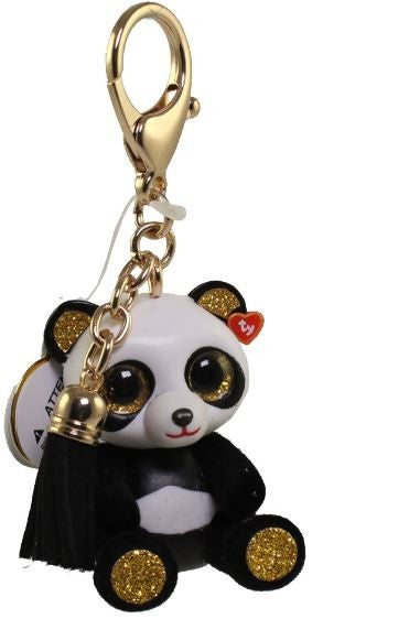 Ty Mini Boo Chi Panda Clip With Tassel