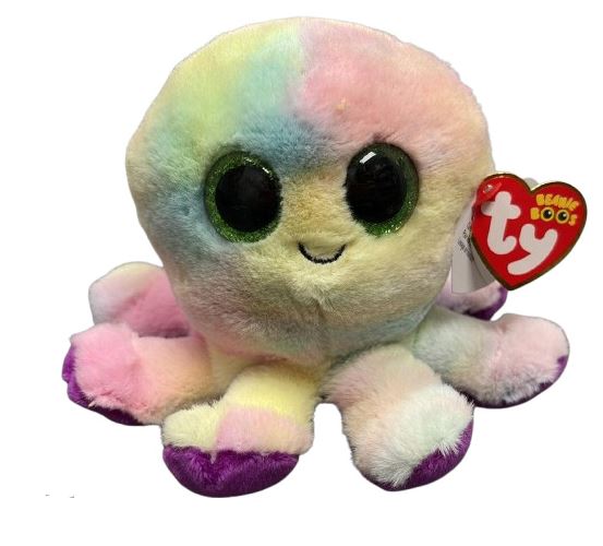 Ty Beanie Boo Bubbles Multi Colour Octopus Regular