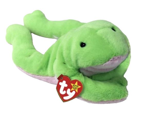 Ty Legs 11 Green Frog Beanie Baby