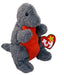 Ty Beanie Baby Emmett Gray Dinosaur