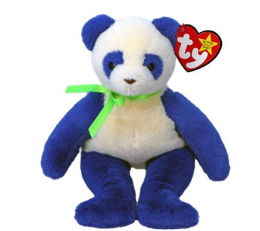 Ty Beanie Belly Domino Purple Panda 