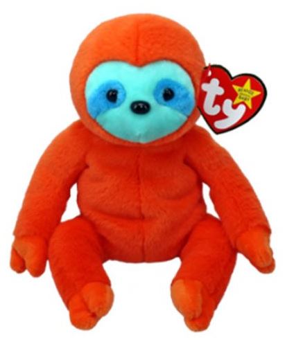 Ty Molasses Orange Sloth Beanie Baby