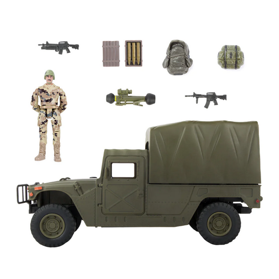 World Peacekeepers Humvee Green Sheltered Carrier 1:18 Scale