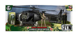 World Peace Keeper 1/18 Sc Combat Helicopter With 2 Articulated Figures