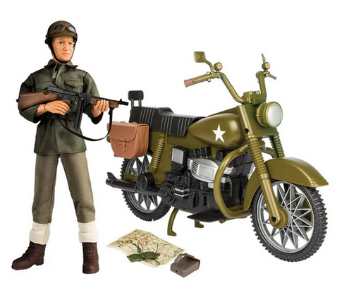 World Peace Keeper Ww11 Military Motorbike 1.6 Scale