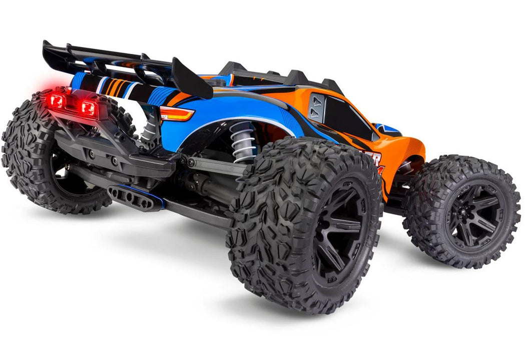 Traxxas Rustler 4 X 4 (orange) With Led Lights Remote Control(battery Op)