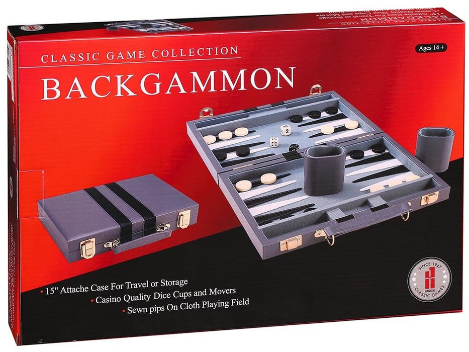 Backgammon 15" Attache Case