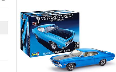 Revell  70 Ford Torino Cobra 1/25 Sc Plastic Model Kit