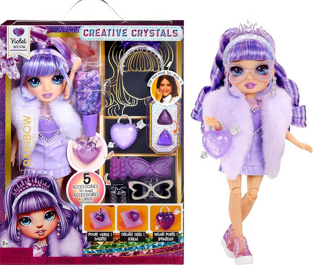 Rainbow High Creative Crystals Violet Willow Doll
