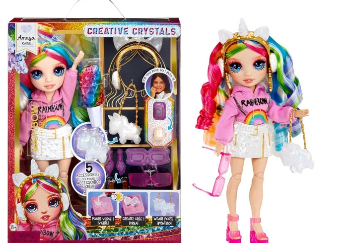 Rainbow High Creative Crystas Amaya Raine Fashion Dolls