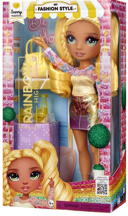 Rainbow High My Fashion Style Fashion Doll - Sunny Madison