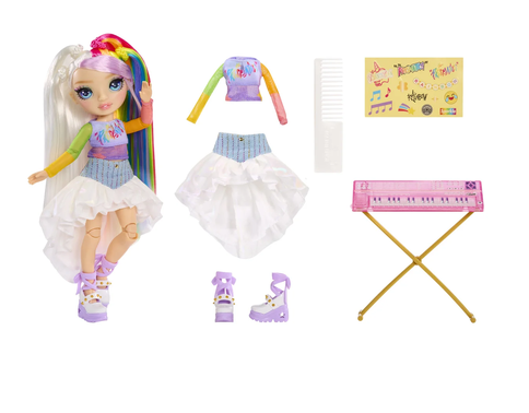 Rainbow High Junior High Rockband Fashion Doll - Amaya Raine