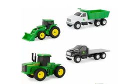 John Deere Card Vehicles Set - Trucks & Tractors