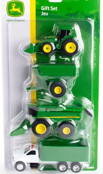 John Deere Carded Vehicles Set - Grain Truck/trailer/harvester/ Tractor