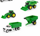 John Deere Carded Vehicles Set - Grain Truck/trailer/harvester/ Tractor