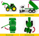 John Deere Carded Vehicles Set - Grain Truck/trailer/harvester/ Tractor
