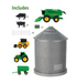John Deeree 1.64 Sc Grain Bin 20 Pc Playset