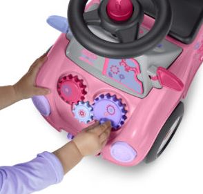 Radio Flyer Pink Creativity Car Walker Ride-on
