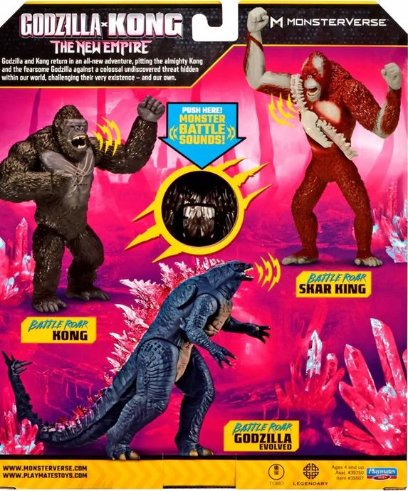 Godzilla X King The New Empire Kong Battle Roar 7" Dlx Figure