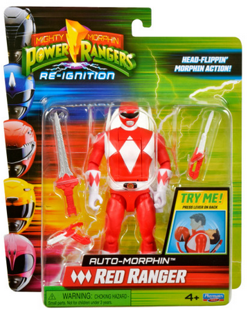 Power Ranger Auto-morphin Red Ranger Figure 6"
