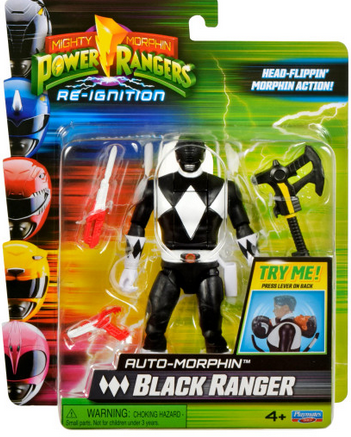 Power Rangers Auto-morphin Black Ranger