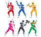 Power Rangers Mighty Morphine Re-ignition 5.25 Basic Figure Collectors 6 Pack 