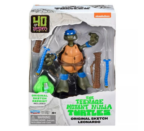 Teenage Mutant Ninja Turtles Original Sketch Leonardo Turtle Figure