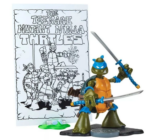 Teenage Mutant Ninja Turtles Original Sketch Leonardo Turtle Figure