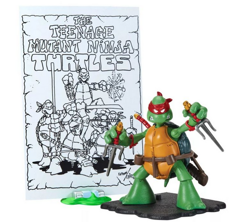 Teenage Mutant Ninja Turtles Original Sketch Raphael Turtle Figure