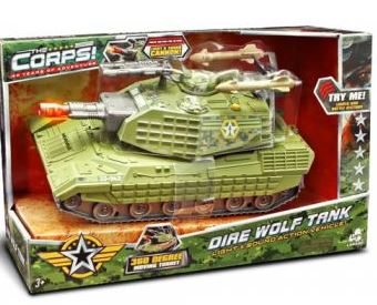 The Corps Dire Wolf Army Tank With Light & Sounds 