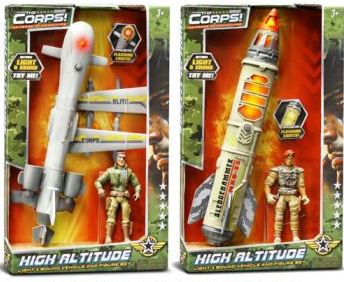 The Corps High Altitude Light & Sounds Vehicle With Figure Assorted