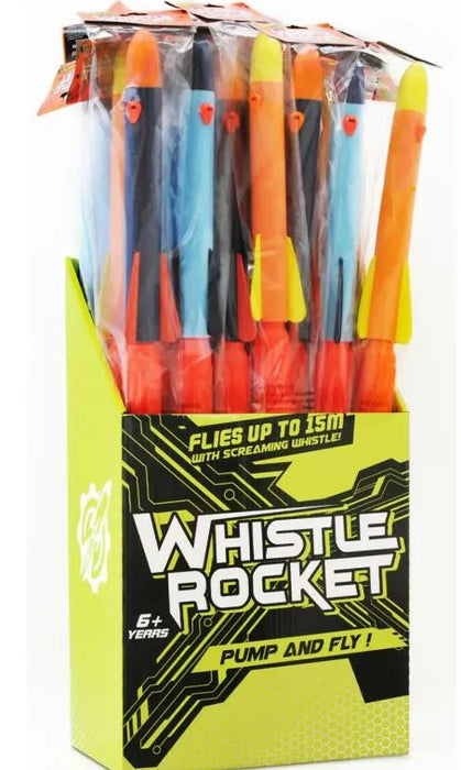 Stunt Flyer Hand Pump Whistle Rocket 