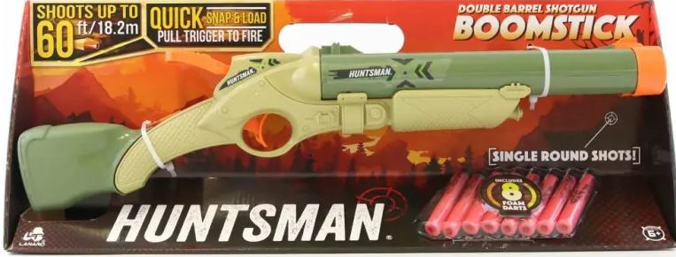 Huntsman Boomstick Double Barrel Foam Dart Blaster