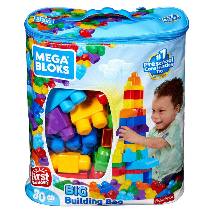 Mega Bloks Big Building Bag 80 Pieces