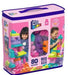 Mega Bloks 80 Pc Big Pink Building Bag 