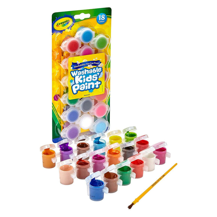 Crayola 18 Pack Kid's Poster Paints With Brush